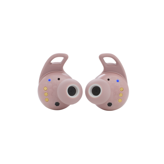 JBL Reflect Flow Pro - Pink - Waterproof true wireless Noise Cancelling active sport earbuds - Back